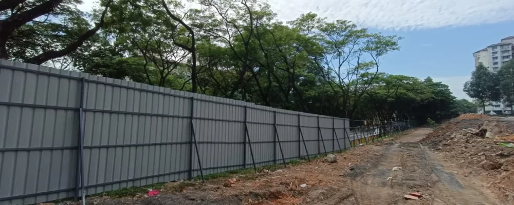 Metal deck Construction Hoarding at Kepong 2